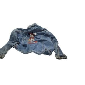 Vintage Disney MGM Studios Mickey Mouse Denim Jacket Size XL Rare